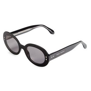 ISABEL MARANT BLACK OVAL UNISEX SUNGLASSES IM 0003/N/S